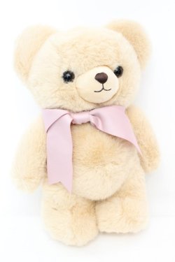 画像1: Chalmiere / フラッフィベアぬいぐるみバッグ  ベージュ×ピンク O-25-09-27-1004-LO-BG-IG-OS