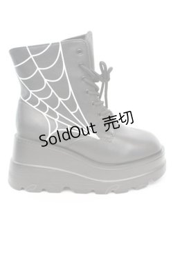 画像6: NieR Clothing / 身長約9cmUP軽量×厚底ブーツ【SPIDER】 42（約26cm） ブラック O-25-09-27-1048-PU-SH-YM-ZT-K017