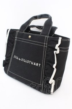 画像1: JILL by JILL STUART / フリルトートバッグ（小）  ブラック O-25-09-27-1006-LO-BG-YM-OS