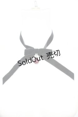 画像1: axes femme POETIQUE / りんごチョーカー  クロ×パープル O-25-09-27-1015-AX-AC-OW-ZT0929N