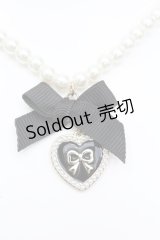 m petit by misako / パールリボンネックレス  ゴールド O-25-09-27-1017-LO-AC-OW-ZT486-F001