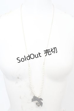 画像2: m petit by misako / パールリボンネックレス  ゴールド O-25-09-27-1017-LO-AC-OW-ZT486-F001