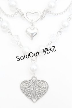 画像1: axes femme POETIQUE / パール×チェーンネックレス  シルバー O-25-09-27-1019-AX-AC-IG-ZT486-F001