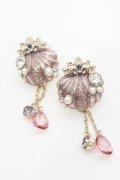 axes femme / ミスティカルシェルイヤリング  ピンク×ゴールド O-25-09-27-1027-AX-AC-IG-ZT486-F001