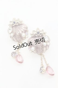 画像1: axes femme / ミスティカルシェルイヤリング  ピンク×ゴールド O-25-09-27-1027-AX-AC-IG-ZT486-F001