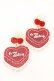 画像1: Etoile et Griotte / Heart Cakeイヤリング  レッドケーキ×ホワイトオーロラベース O-25-09-27-1029-LO-AC-OW-OS (1)
