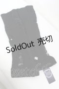 NIBBLE POISON / ダメージニットレッグカバー  クロ O-25-09-27-1033-LO-ZA-IG-ZT0929N