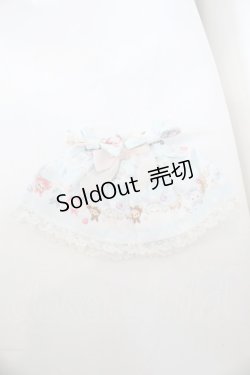 画像1: BABY,THE STARS SHINE BRIGHT / くみゃちゃんのふわふわお空でTea Party柄くみゃちゃんジャンパースカート  サックス O-25-09-27-1038-BA-ZA-OW-OS