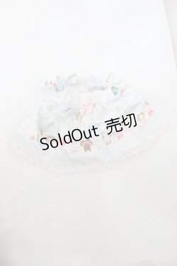 画像2: BABY,THE STARS SHINE BRIGHT / くみゃちゃんのふわふわお空でTea Party柄くみゃちゃんジャンパースカート  サックス O-25-09-27-1038-BA-ZA-OW-OS