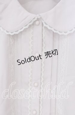 画像2: Honey Cinnamon / レース配色丸襟ブラウス M ピンク O-25-09-27-066-LO-BL-OW-ZY