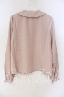画像3: Honey Cinnamon / レース配色丸襟ブラウス M ピンク O-25-09-27-066-LO-BL-OW-OS