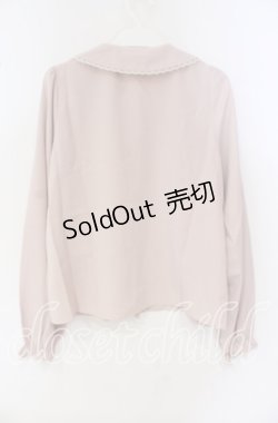 画像3: Honey Cinnamon / レース配色丸襟ブラウス M ピンク O-25-09-27-066-LO-BL-OW-ZY