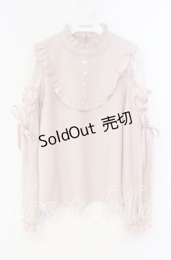 画像1: 【SALE】Honey Cinnamon / ショルダーレースアッププルオーバー F ピンク O-25-09-27-067-LO-TO-OW-ZT381