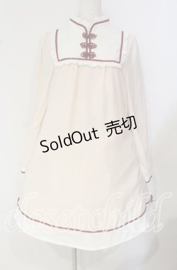 画像1: Amavel / チャイナボタンワンピース F ピンク O-25-09-27-007-CA-OP-OW-OS