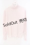 【SALE】LODISPOTTO / レースアップタートルニットトップス M ピンク O-25-09-27-072-LO-TO-OW-ZT362