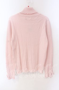 画像3: LODISPOTTO / レースアップタートルニットトップス M ピンク O-25-09-27-072-LO-TO-OW-OS