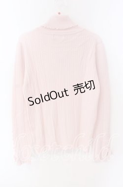 画像3: 【SALE】LODISPOTTO / レースアップタートルニットトップス M ピンク O-25-09-27-072-LO-TO-OW-ZT362