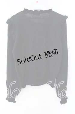 画像3: axes femme POETIQUE / リボン刺繍ブロッキングプルオーバー M クロ O-25-09-27-073-AX-TO-OW-OS