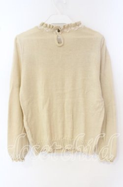 画像3: axes femme / フロント編み上げニットトップス M ベージュ O-25-09-27-074-AX-TO-OW-OS