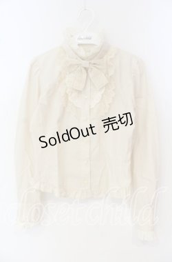 画像1: Innocent World / スタンドカラーブラウス S キナリ O-25-09-27-075-IW-BL-OW-OS