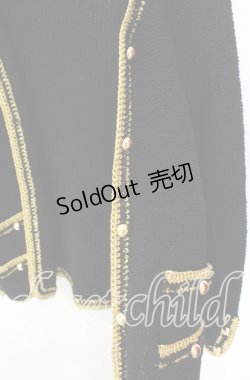 画像2: INGEBORG / 金ブレード使いニットジャット  クロ×ゴールド O-25-09-27-076-LO-JA-OW-ZI