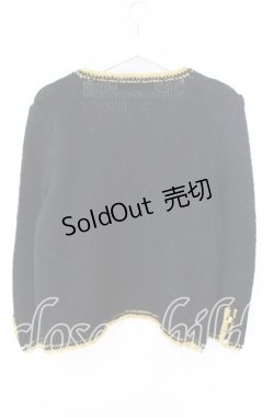 画像3: INGEBORG / 金ブレード使いニットジャット  クロ×ゴールド O-25-09-27-076-LO-JA-OW-ZI