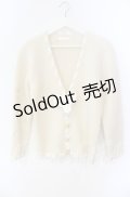 INGEBORG / リボン通しニットカーディガン  アイボリー O-25-09-27-077-LO-TO-OW-OS