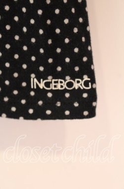 画像3: INGEBORG / レース配色ドットカットソー S クロ O-25-09-27-083-LO-TO-OW-OS