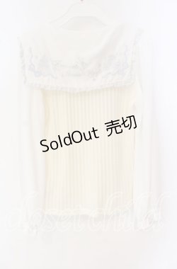 画像2: LIZ LISA / シンデレラ刺繍セーラートップス  アイボリー O-25-09-27-087-LO-TO-IG-OS
