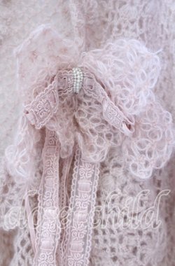画像2: PINK HOUSE / モヘア編みクロシェボレロ  ピンク O-25-09-27-090-LO-TO-IG-OS