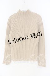 TOMATSU / 厚手リブニット  ベージュ O-25-09-27-093-LO-TO-IG-ZT380