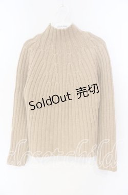 画像1: TOMATSU / 厚手リブニット  ベージュ O-25-09-27-093-LO-TO-IG-ZT380