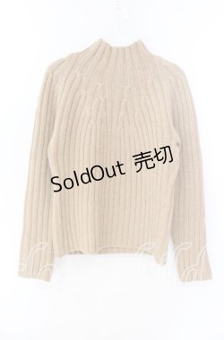 画像2: TOMATSU / 厚手リブニット  ベージュ O-25-09-27-093-LO-TO-IG-ZT380