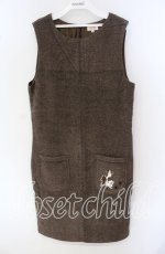 画像1: 【SALE】TOMATSU / いぬワッペンジャンパースカート 38 ブラウン O-25-09-27-095-LO-OP-IG-ZT378 (1)