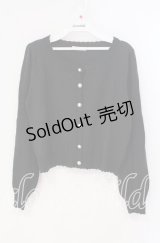 Amavel / パールボタンカーディガン F グリーン O-25-09-27-098-CA-TO-OW-ZY