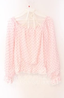 画像3: Swankiss / ハートギャザーブラウス F ピンク O-25-09-27-100-CA-BL-OW-OS