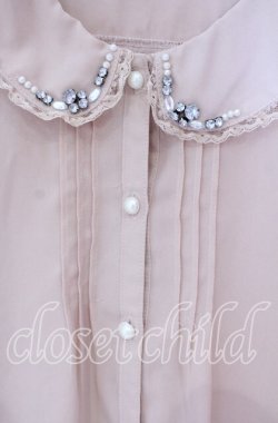 画像2: LODISPOTTO / ビジュー配色ブラウス M ベージュ O-25-09-27-101-LO-BL-OW-OS