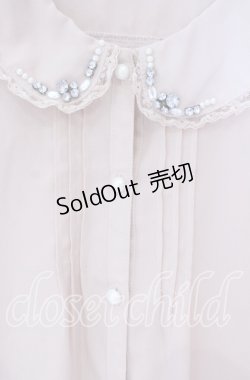 画像2: LODISPOTTO / ビジュー配色ブラウス M ベージュ O-25-09-27-101-LO-BL-OW-ZT372