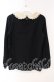 画像3: Franche Lippee / 丸襟レース長袖トップス M クロ O-25-09-27-102-LO-TO-OW-OS (3)