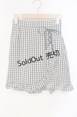 画像1: Honey Cinnamon / フリルチェックスカパン F クロ O-25-09-27-016-LO-SK-OW-OS