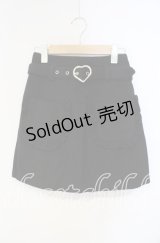 Honey Cinnamon / ハートバックル起毛スカート F クロ O-25-09-27-018-LO-SK-OW-ZY