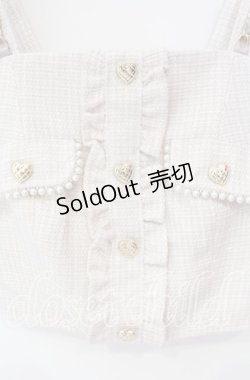 画像2: LIZ LISA / チェーンストラップツイードビスチェ 0 ピンク O-25-09-27-022-LO-OP-OW-OS