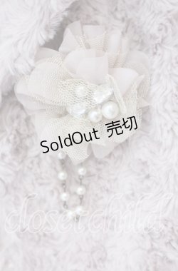 画像2: axes femme / ブローチ付き薔薇ボアボレロ M ベージュ O-25-09-27-026-AX-TO-OW-OS