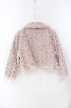 画像3: axes femme / ブローチ付き薔薇ボアボレロ M ベージュ O-25-09-27-026-AX-TO-OW-OS