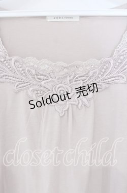 画像2: axes femme / 袖先ガーデンインナー M ピンク O-25-09-27-030-AX-TO-OW-OS