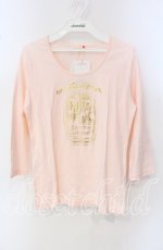 画像1: 【SALE】Emily Temple cute / リリーベルプリントカットソー M ピンク O-25-09-27-031-ET-TO-OW-ZT381 (1)