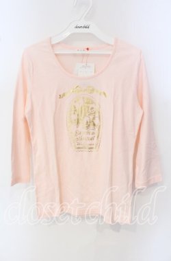 画像1: Emily Temple cute / リリーベルプリントカットソー M ピンク O-25-09-27-031-ET-TO-OW-OS