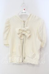 lilLilly / パイルリボンパーカー  アイボリー O-25-09-29-030-LO-TO-OW-ZT281