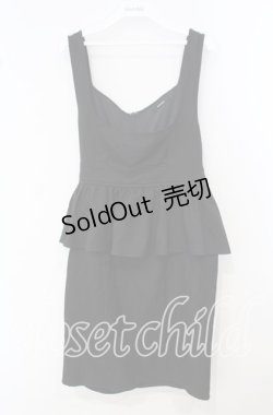 画像1: EATME / BACKリボンペプラムジャンスカ M クロ O-25-09-29-031-LO-OP-OW-ZT373