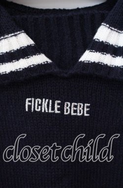 画像2: Fickle Bebe / FBセーラーカラーニット F コン O-25-09-29-037-0-TO-OW-OS